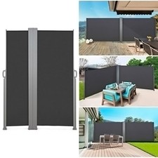 Outdoor Retractable Privacy Side Awning Garden Sun Shade Shelter