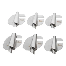  6pcs Sewing Rolled Hemmer Feet - 5-10mm Metal Rolled Hem Presser Foot -