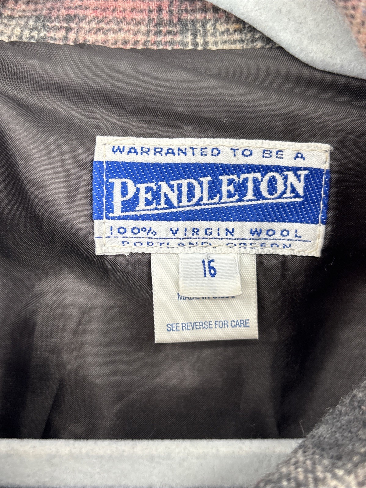 Pendleton Button Down Bomber Jacket Womens Wool P… - image 3