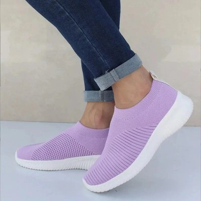 Breathable Slip-On Sneakers for Women - Effortless Style & Comfort|125992