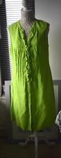 Backstage (Oska) Linen Ruffle Dress Size M Hardly Worn