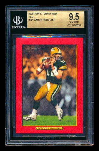 Aaron Rodgers [White] #221 2005 Topps Turkey Red card