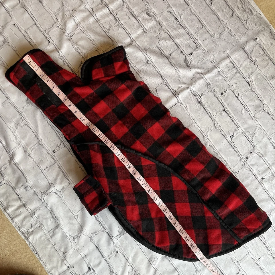 Manta Eddie Bauer roja y negra a cuadros de lana para perro grande XXL ropa usada en excelente estado Foto 2 de 4