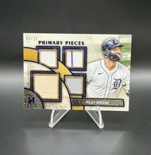 2025 Topps Museum Primary Pieces - Riley Greene Tigers Game Used Quad Relic /25