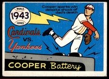 1970 Fleer World Series #40 1943 Cardinals vs Yankees VG-VGEX (See back)