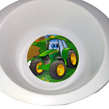 John Deere Johnny Tractor Toddler Cereal Bowl 2009 Learning Curve Plastic