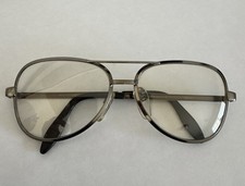 Vintage Luxottica Italy Aviator Eyeglasses Sumono Frames with Case