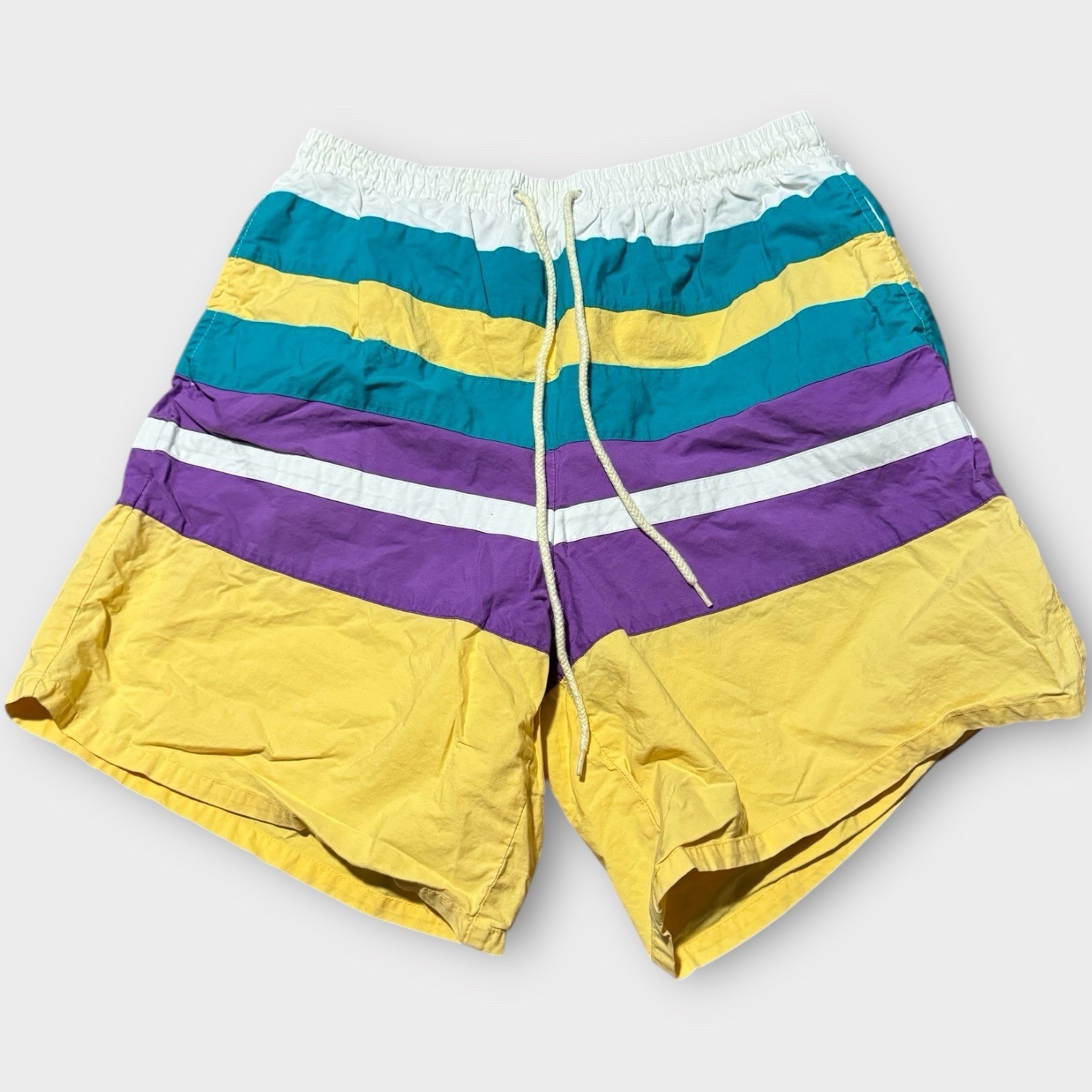 Vintage K-Mart 80-90s Oceanside Surf Swim Trunk Shorts Beach Sportswear Grunge