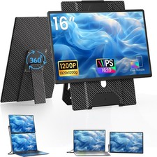 16" Laptop Screen Extender Portable Monitor - 1200P FHD for 13-17" Laptops