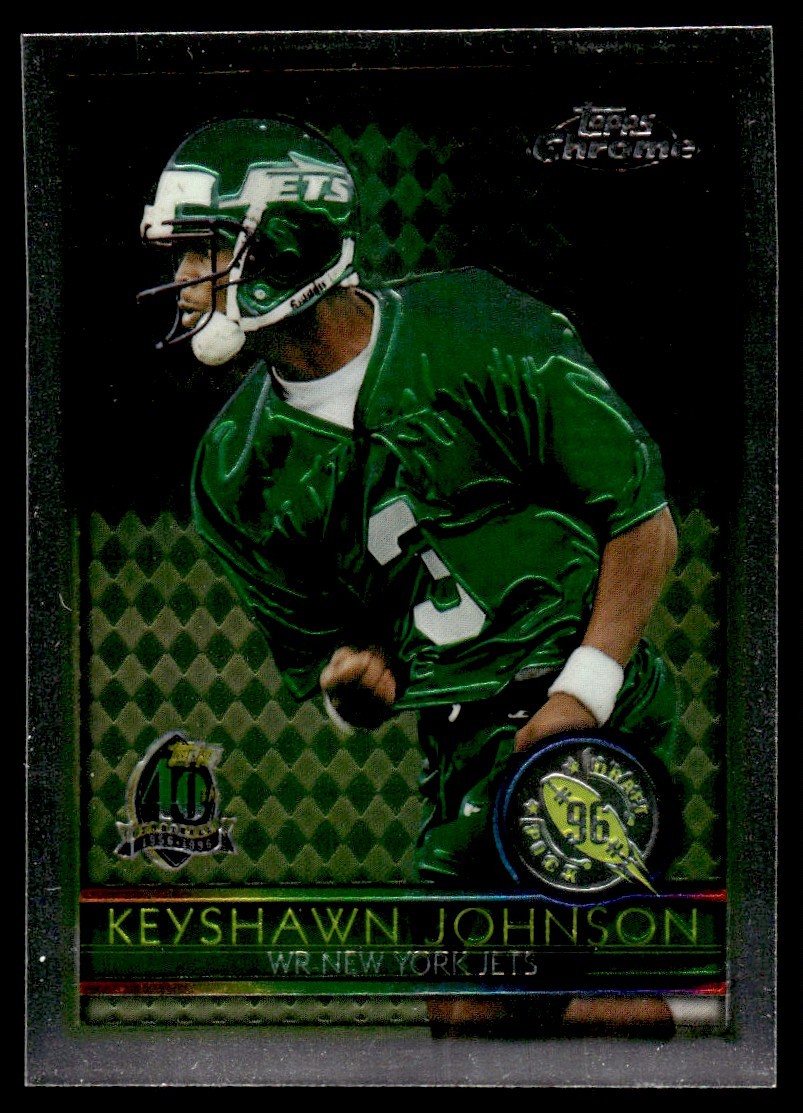 1996 Topps Chrome Keyshawn Johnson Rookie New York Jets #159