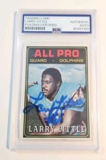 Larry Little 1974 Topps Signed All Pro PSA SLABBED