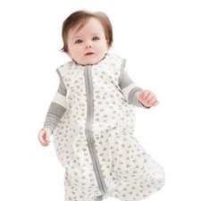 Organic Cotton Sleep Sack by Burt's Bees Baby White 6-12M New With Tags
