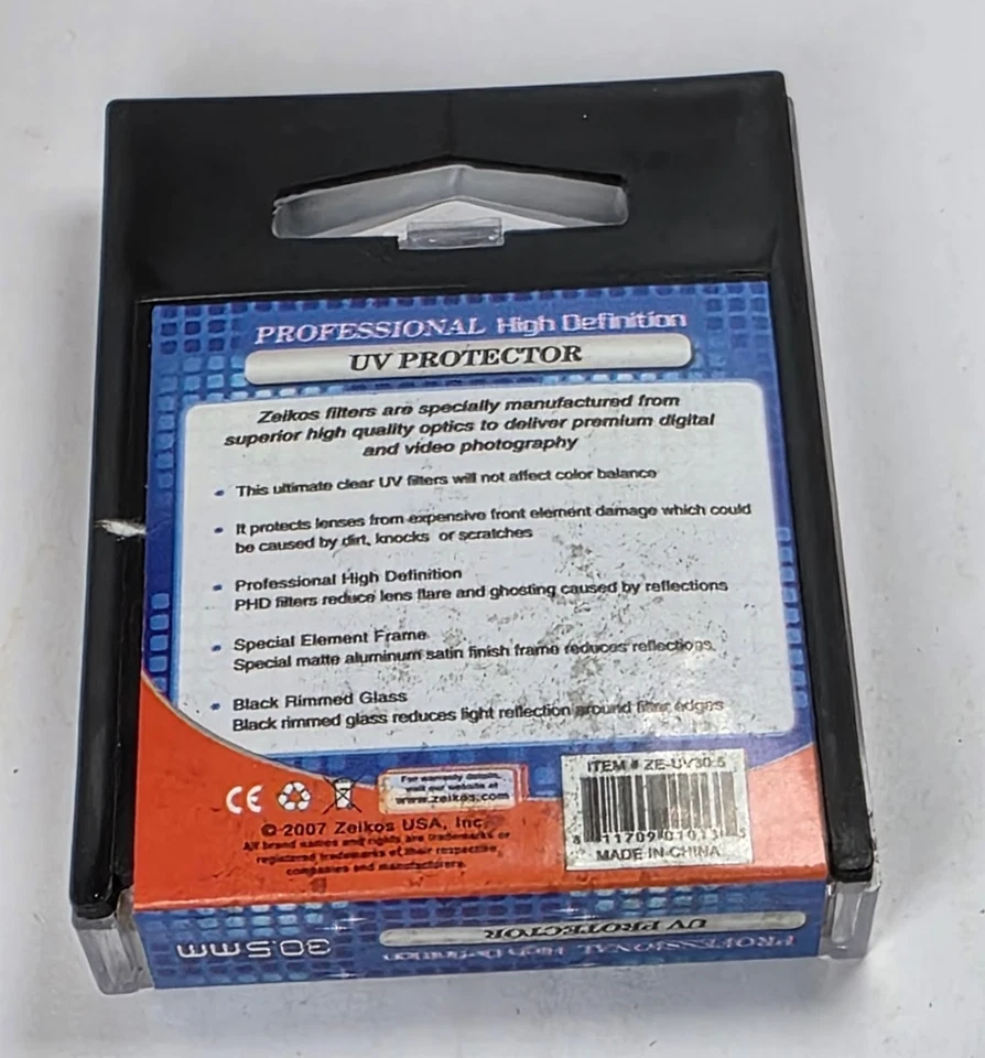 30.5mm Digital Multi Coated UV Glass Lens Protector Safety Filter Guard 30.5 mm - Image 4 of 4