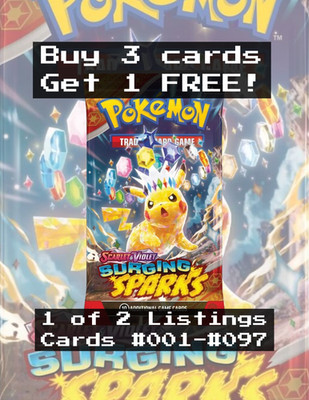 Pokemon TCG: Surging Sparks (#001-#097) CHOOSE YOUR CARD! ALL NM