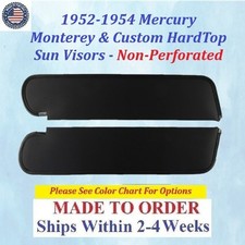 New 1952-54 Mercury Monterey Custom Hardtop Sunvisors Pair Lmr-svr-280 New 1952-54 Mercury Monterey Custom Hardtop Sunvisors Pair Lmr-svr-280