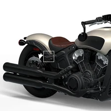 Protective Bar 4" Shock Mounts Sliders Rear For Indian Scout Bobber / ABS 17-24 