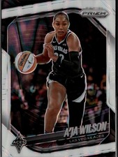 2025 Panini Prizm WNBA #76 A’ja Wilson White Seismic Prizms