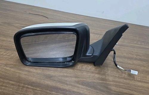 2008-2015 Nissan Rogue LH Driver Side Pearl White Power Door Mirror OEM