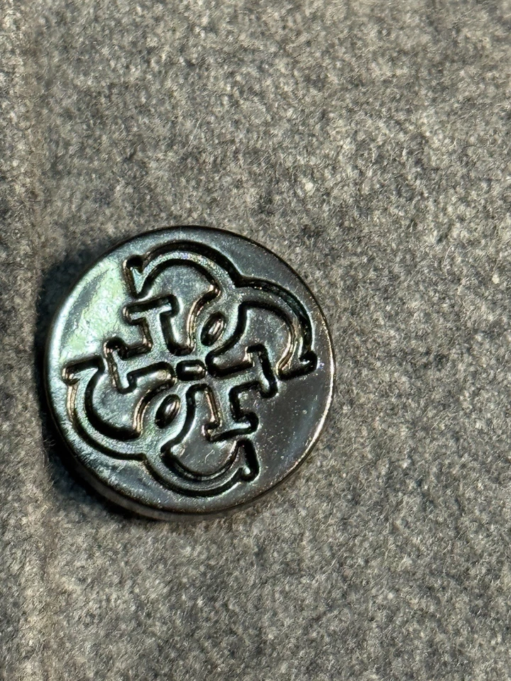 Guess Wool Blend Trench Coat Heather Grey Women’s Size S Belted Cuff Flare Hem - Image 4 of 4