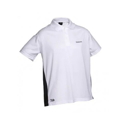 Daiwa Poloshirt Wei Schwarz Gr XL Polo Shirt Angeln Outdoor Freizeit 4690₽
