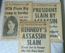 Vintage 1963 President  John F. Kennedy Newspapers JFK Free Shipping