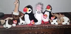 Large Lot of 8 Beanie Babies! Classic Vintage Collectibles Puffer Bruno RETIRED