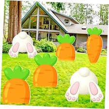 Maitys 6 Pieces Easter Yard Stakes Decorations Easter Outdoor Decorations