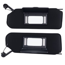 Pair Black Left Right Sun Visor Set For Chevrolet Corvette C5 Light 1997-2004