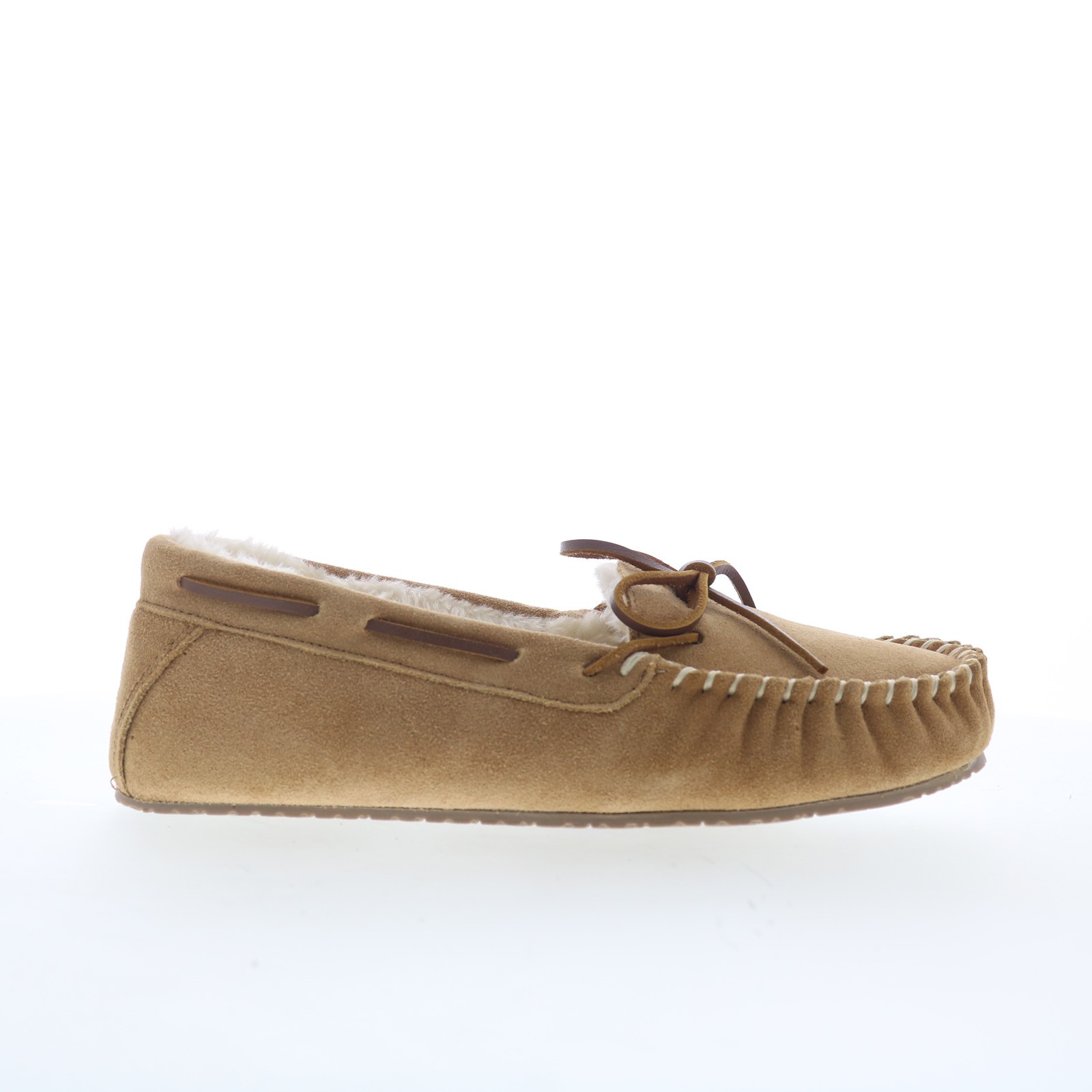 Minnetonka Petra Trapper 40683 Womens Beige Suede Loafer Slippers Shoes 6590₽