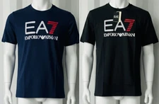 Men's  Emporio Armani EA7  short sleeve crew neck Cotton T-Shirt L, XL