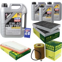 Inspektionspaket 8L Liqui Moly Top Tec 4100 5W-40 FüR Mercedes S-Klasse W221