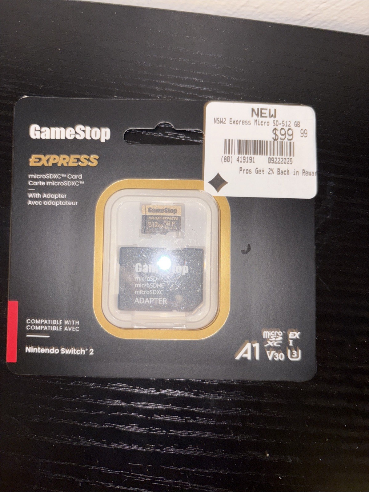 GameStop 512GB Express Micro SD Card for Nintendo Switch 2 - BRAND NEW