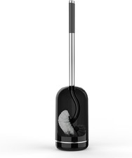 Toilet Brush and Holder Set, Compact Size Curved Toilet Bowl Brush for Bathroom