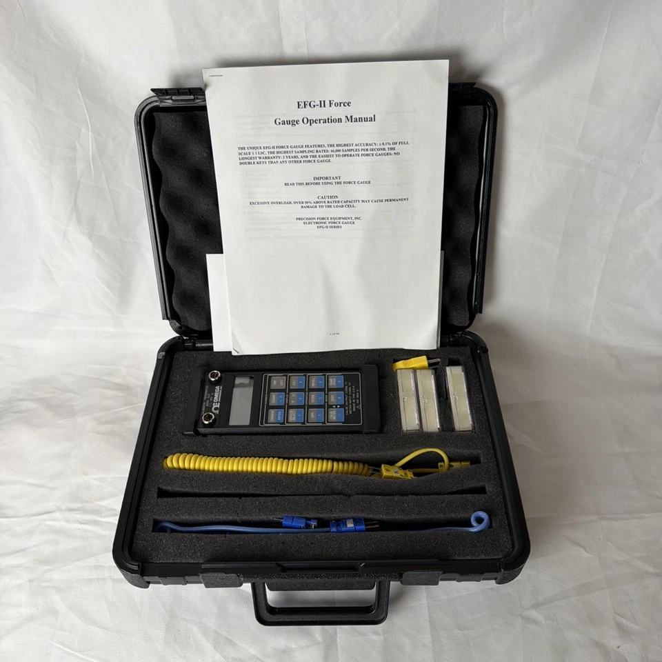 OMEGA Ingeniería Calibrador Termómetro Modelo CL27 con Estuche y Accesorios Foto 2 de 4