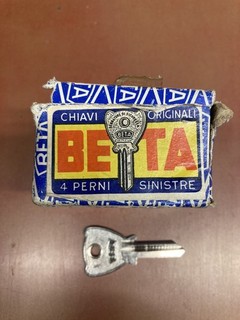 Beta box of 50 uncut blank keys old Stock used on garlando football tables