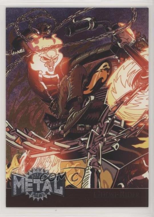 2015 Marvel Fleer Retro 1995 Fleer Metal Blaster Ghost Rider #19 0da2