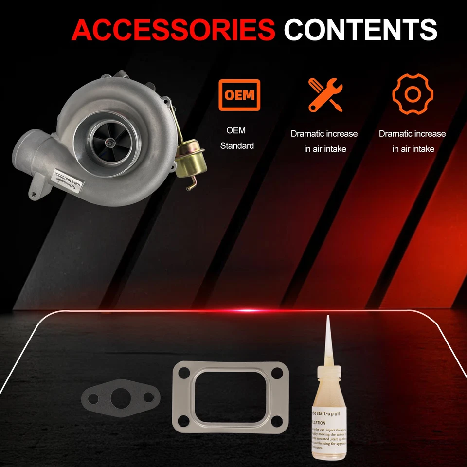 Turbocompresor GM8 compatible con GMC C2500 C3500 K2500 K3500 6,5 L 1996-2002 1704230019 Foto 3 de 4