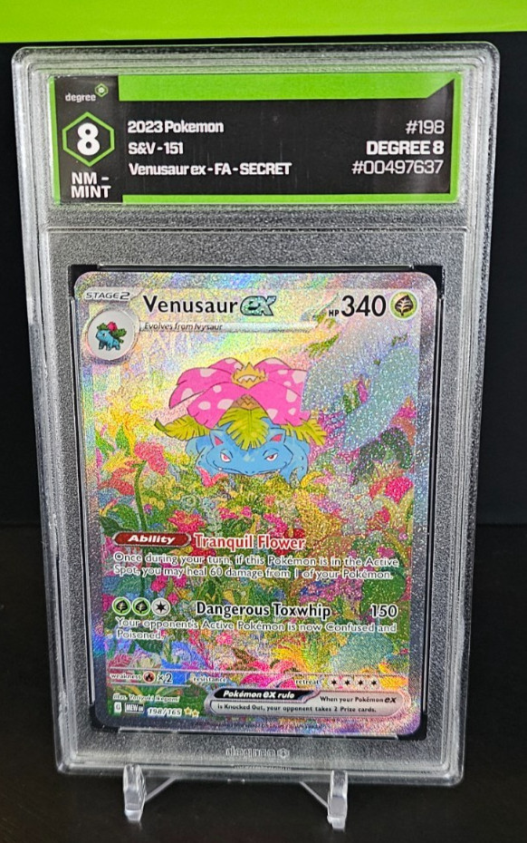 Pokemon Scarlet & Violet 151 #198 Venusaur ex Special Illustration DEGREE 8