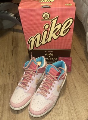 NEW Size 9 - Social Status x Nike Dunk Mid Strawberry Milk / SHIPS FAST  