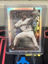 2025 Topps Chrome Update Rookie Sepia Refractor Logan Henderson RC MIL Brewers