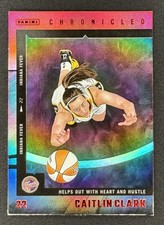 2025 Panini Caitlin Clark Chronicled Red Holo Foil #40