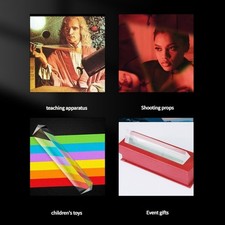 Kids Science Exploration Tool Glass Prisms with 60 Degree Accuracy for Study