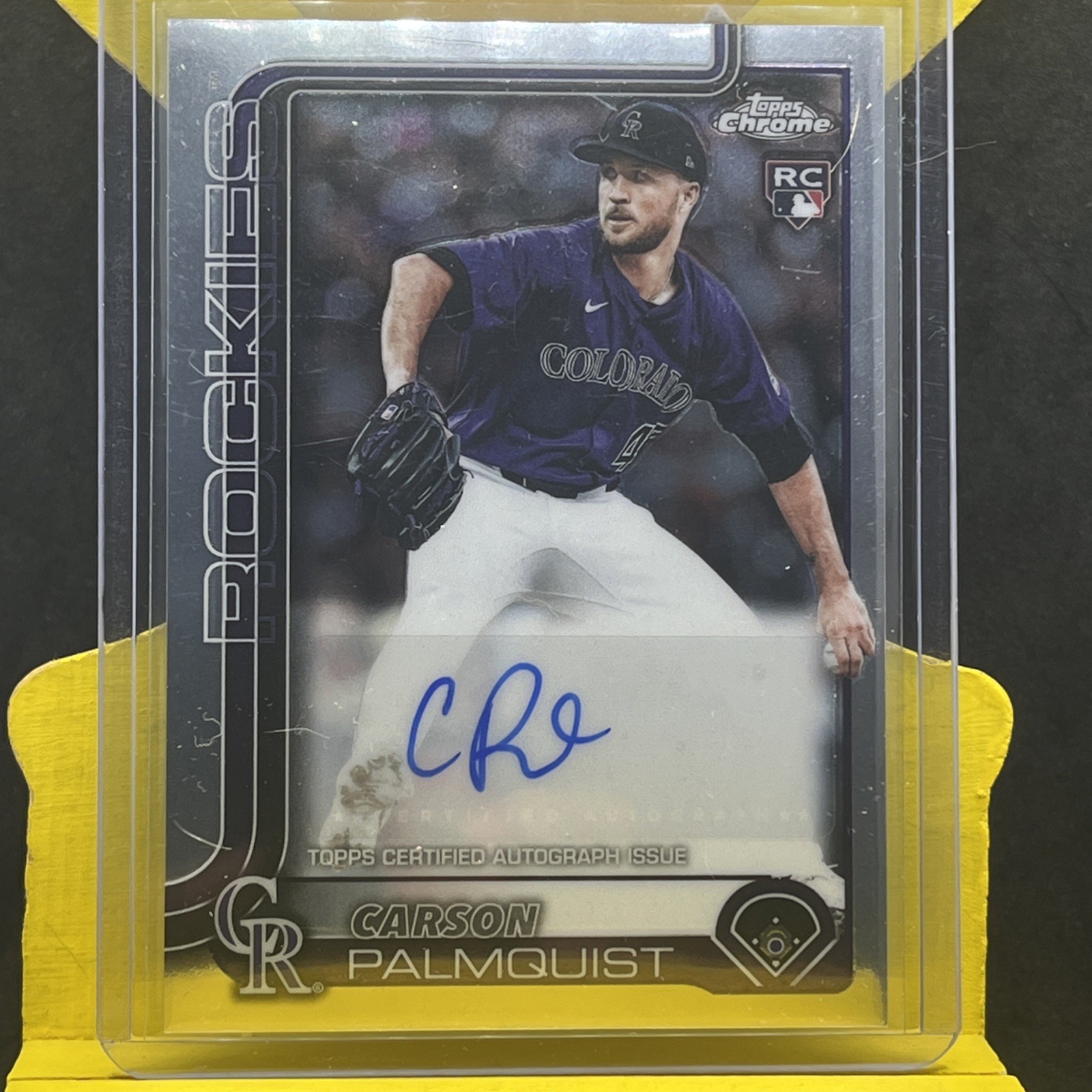 2025 Topps Chrome Update Carson Palmquist Auto RC Rookie #AC-CP Rockies
