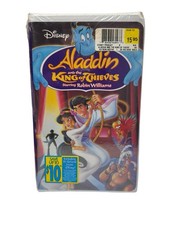 Disney Aladdin And The King Of Thieves VHS Sealed Robin Williams Clamshell