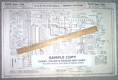 1959 Rambler EIGHT Series 5980 Ambassador Models AEA Wiring Diagram 11'' x 17''  
