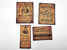 4-Primitive-Farmhouse-Rustic-Grubby-Apothecary-Medicine-Farm-Labels-Stickers