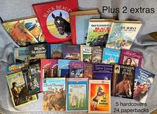 29 Horse Books Equestrian Lot 5-HC, 24-PB Classics Picture Riding Veterinarian