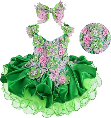 Jenniferwu Baby Girl Dress Lace Pageant Party Wedding Tull Dress 0-3M