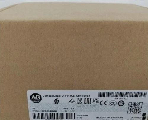 New Factory Sealed 1769-L18ERM-BB1B / C CompactLogix 0.5MB Controller Motion