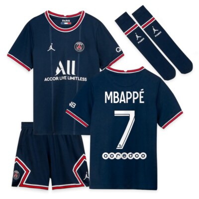Paris #7 Mbappe-Neymar 2020-2021 Auswärts Kinder Fußball Trikot Hose und Socken Kindergrößen Paris #7 Mbappe-Neymar 2020-2021 Auswärts Kinder Fußball Trikot Hose und Socken Kindergrößen